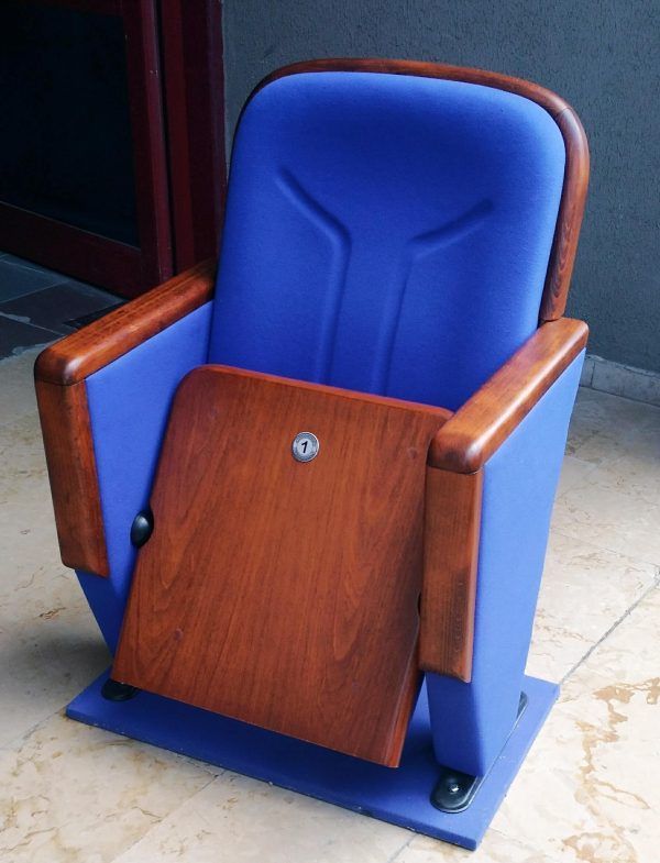 silla de teatro de madera -RT99612
