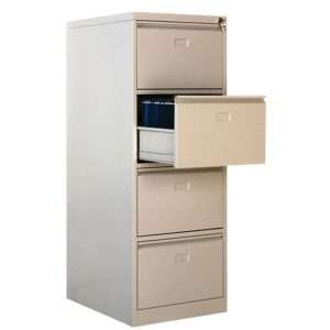 4 drawer metal filing cabinet, card index cabinets
