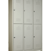 6 door metal lockers, gym lockers