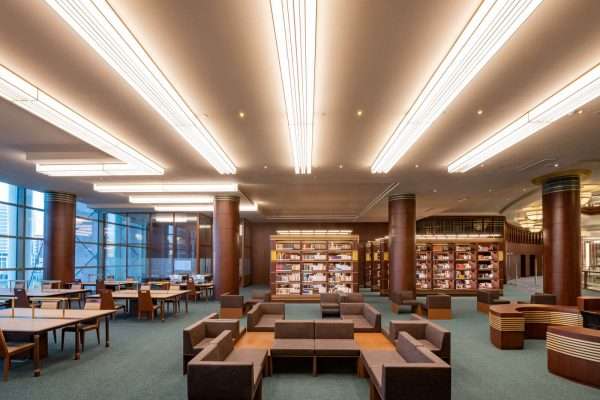 resting, reading areas